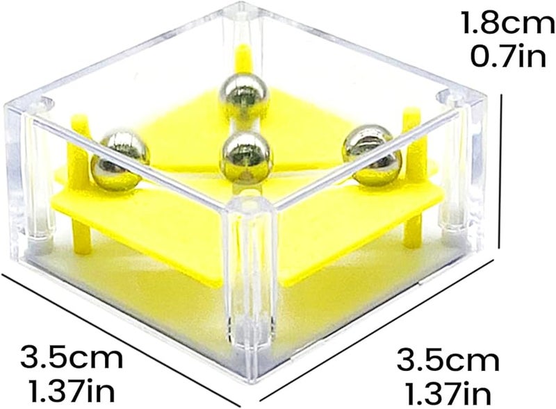 3D Bead Rolling Puzzle Brain Teaser Cube Sensory Maze Toy 15x11 5x4cm For Kids Adults - Image 3